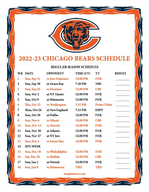 chicago bears germany 2023|NFL schedule: Chicago Bears won’t play Kansas City Chiefs in。